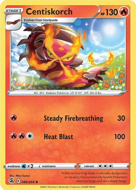 Centiskorch (49) 049/264 Uncommon Fusion Strike Pokémon card