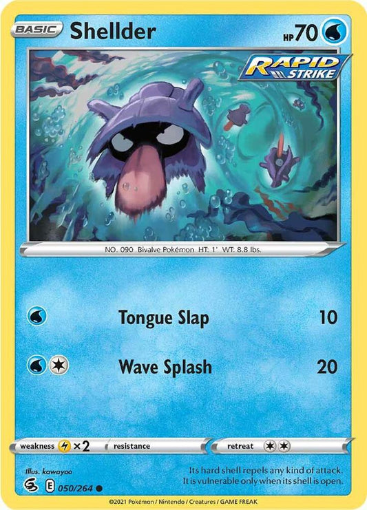 Shellder 050/264 Common Fusion Strike Pokémon card