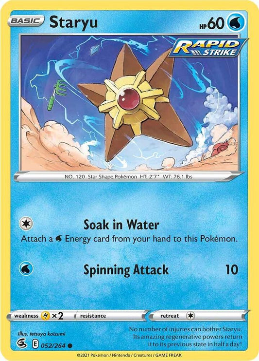 Staryu 052/264 Common Fusion Strike Pokémon card