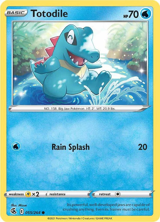 Totodile 055/264 Common Fusion Strike Pokémon card