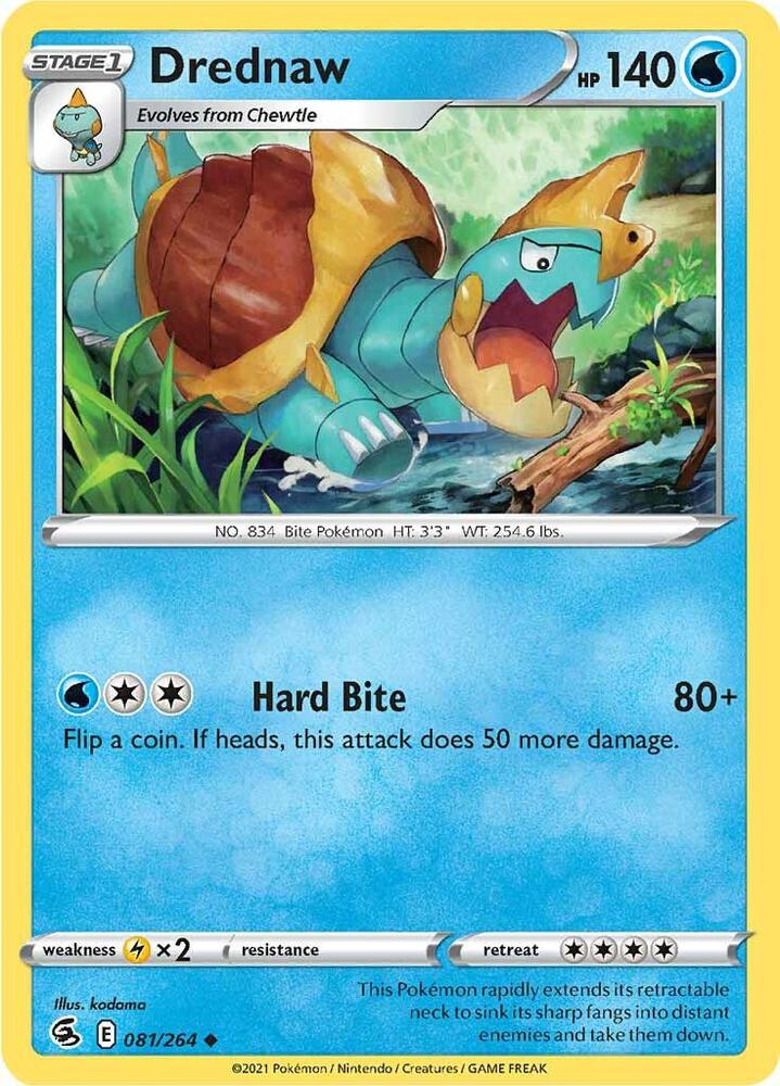 Drednaw 081/264 Uncommon Fusion Strike Pokémon card