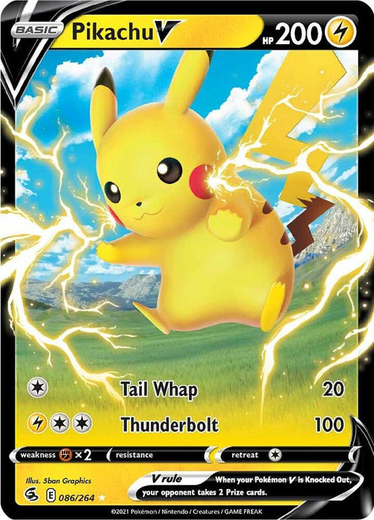 Pikachu V 086/264 Ultra Rare Fusion Strike Pokémon card
