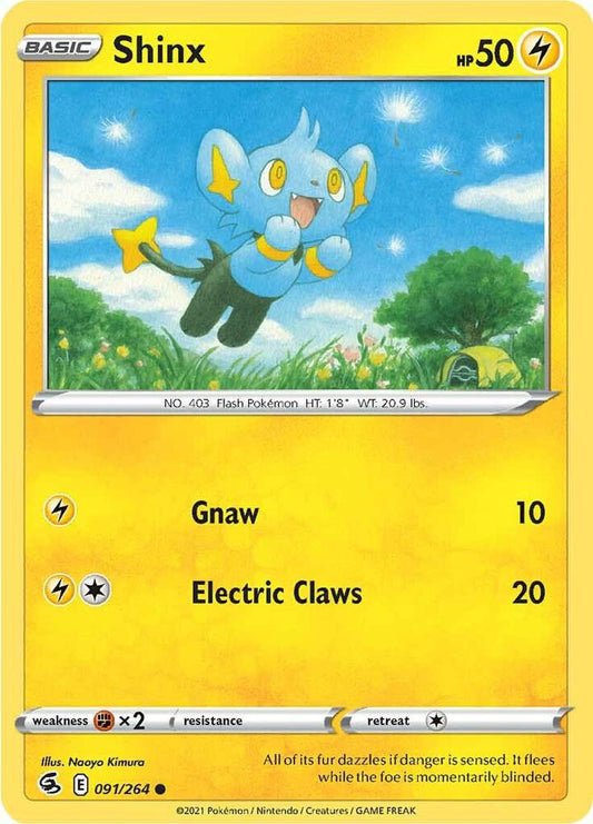 Shinx 091/264 Common Fusion Strike Pokémon card