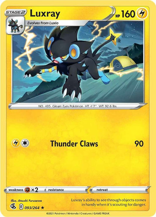 Luxray 093/264 Rare Fusion Strike Pokémon card