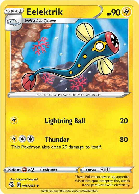 Eelektrik 096/264 Uncommon Fusion Strike Pokémon card