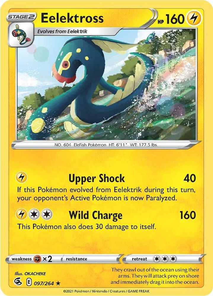 Eelektross 097/264 Rare Fusion Strike Pokémon card