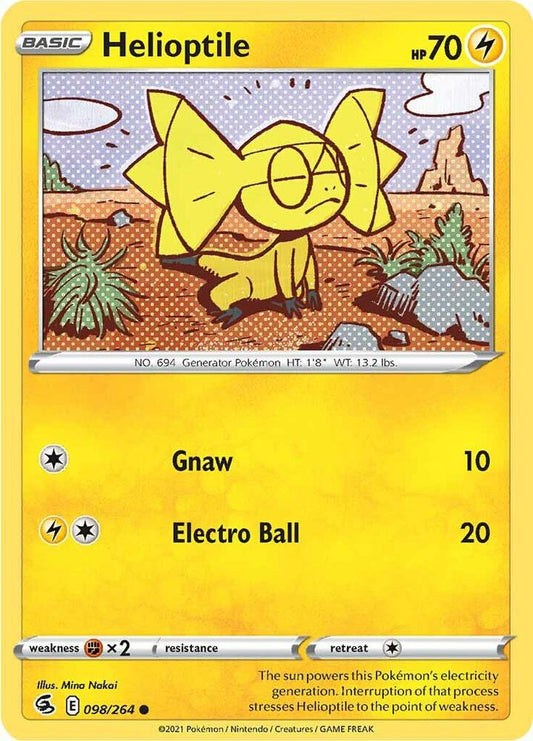 Helioptile 098/264 Common Fusion Strike Pokémon card