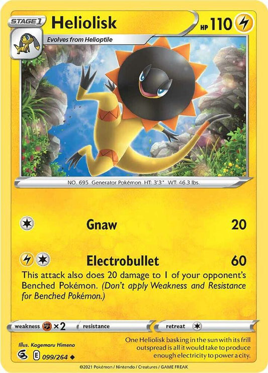 Heliolisk 099/264 Uncommon Fusion Strike Pokémon card