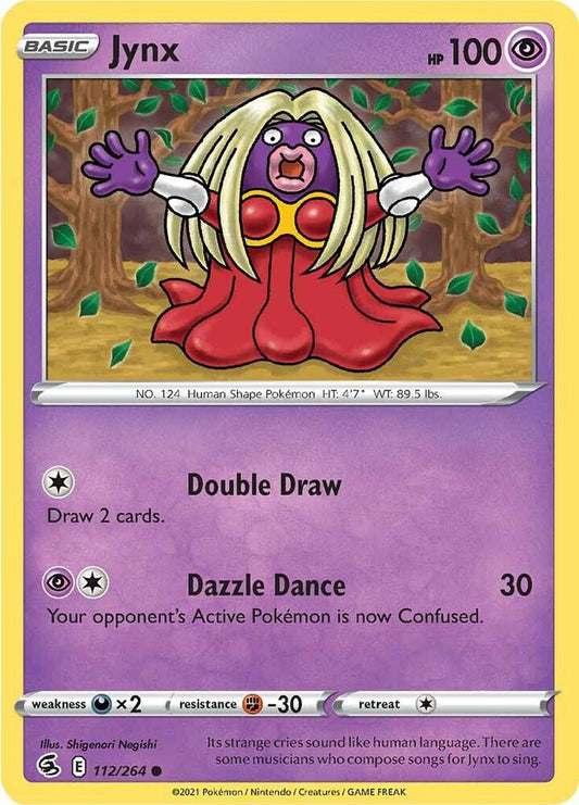 Jynx 112/264 Common Fusion Strike Pokémon card