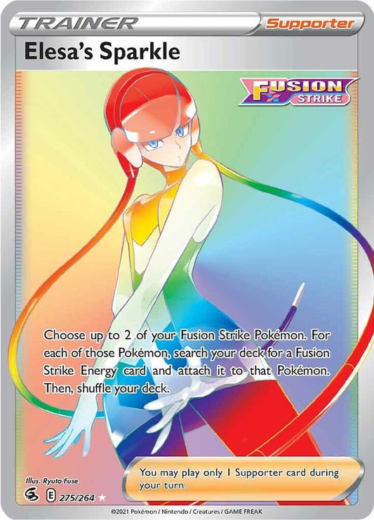 Elesa's Sparkle (Secret) 275/264 Secret Rare Fusion Strike Pokémon card