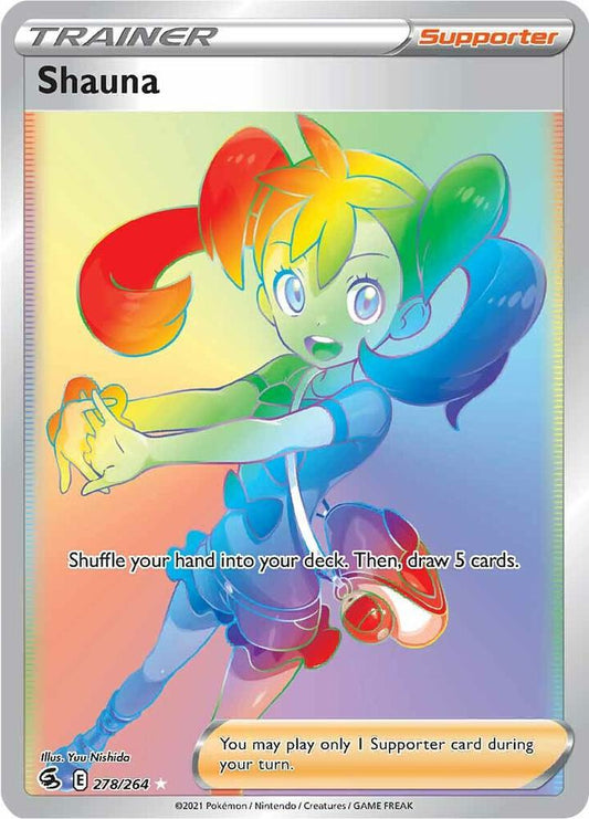 Shauna (Secret) 278/264 Secret Rare Fusion Strike Pokémon card