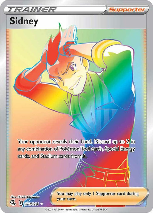 Sidney (Secret) 279/264 Secret Rare Fusion Strike Pokémon card