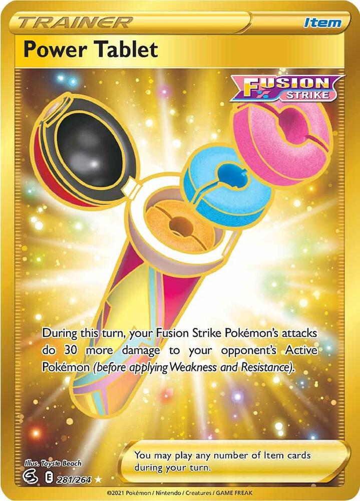 Power Tablet (Secret) - 281/264 Secret Rare SWSH08: Fusion Strike
