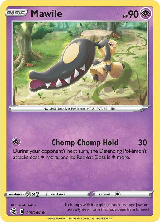 Mawile 119/264 Common Fusion Strike Pokémon card