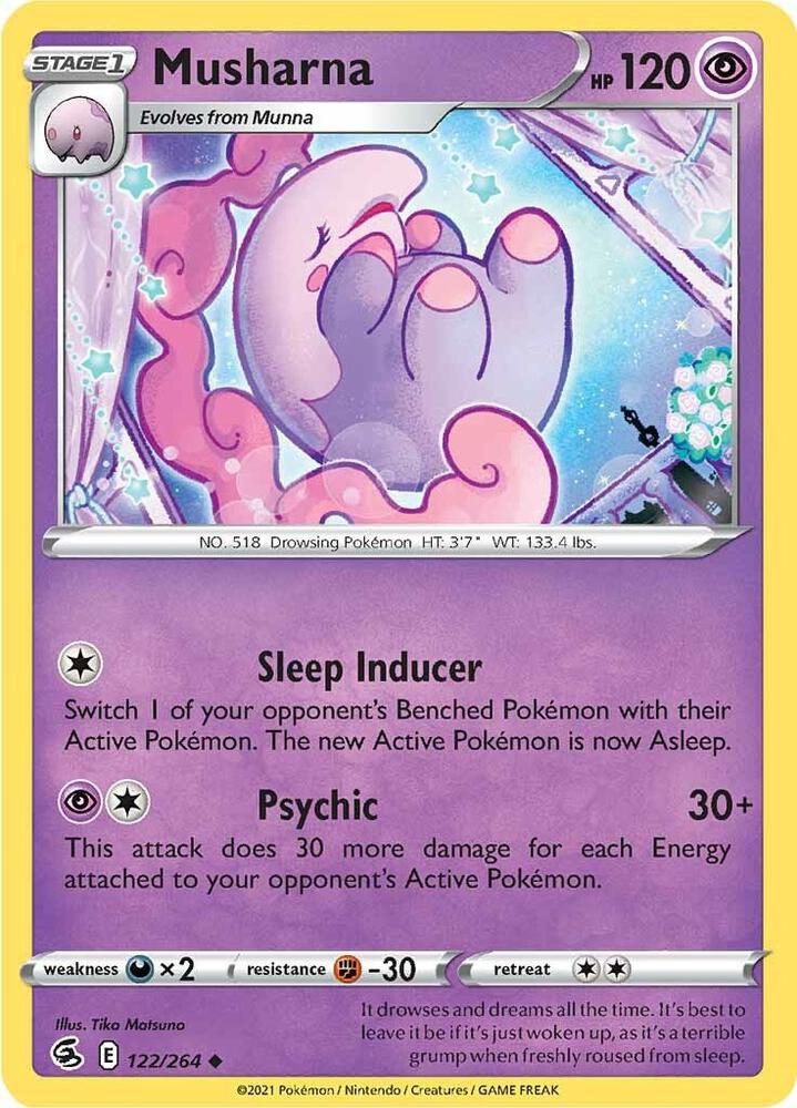 Musharna - 122/264 Uncommon SWSH08: Fusion Strike