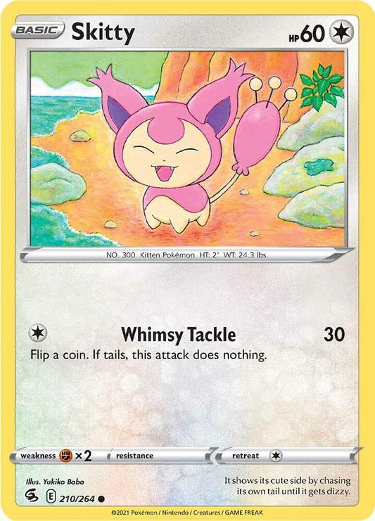 Skitty 210/264 Common Fusion Strike Pokémon card