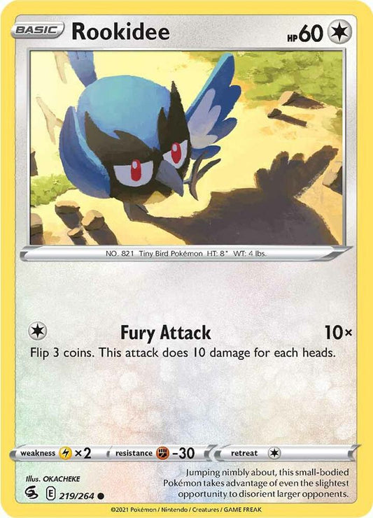 Rookidee 219/264 Common Fusion Strike Pokémon card