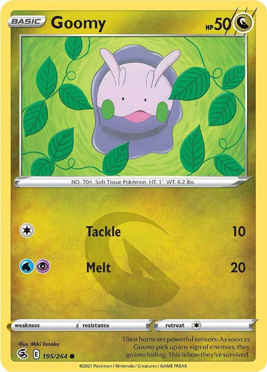 Goomy 195/264 Common Fusion Strike Pokémon card