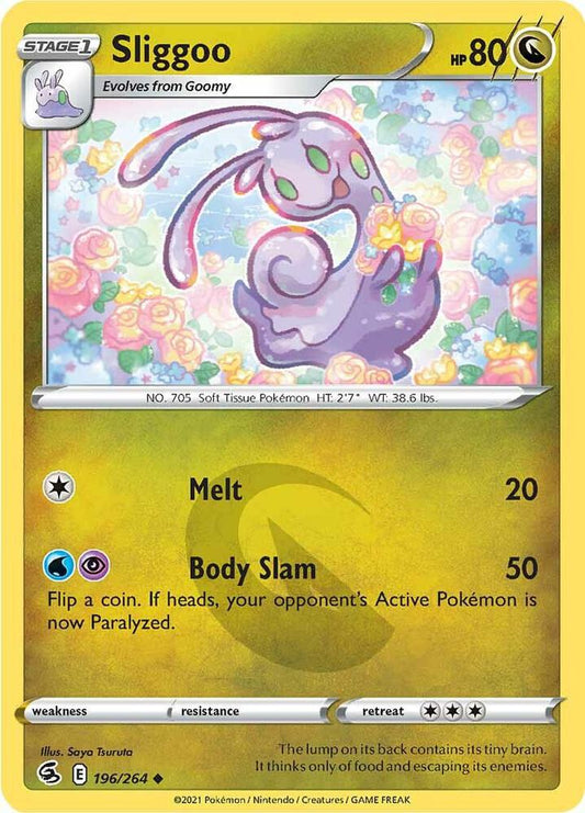 Sliggoo 196/264 Uncommon Fusion Strike Pokémon card