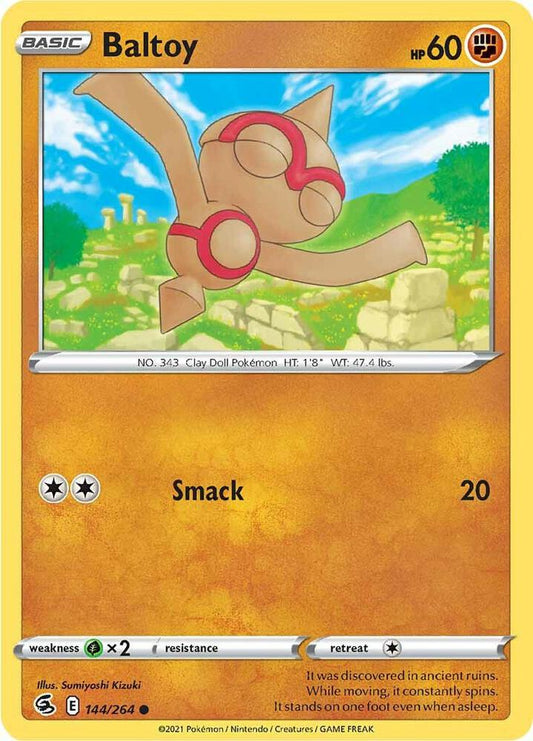 Baltoy 144/264 Common Fusion Strike Pokémon card