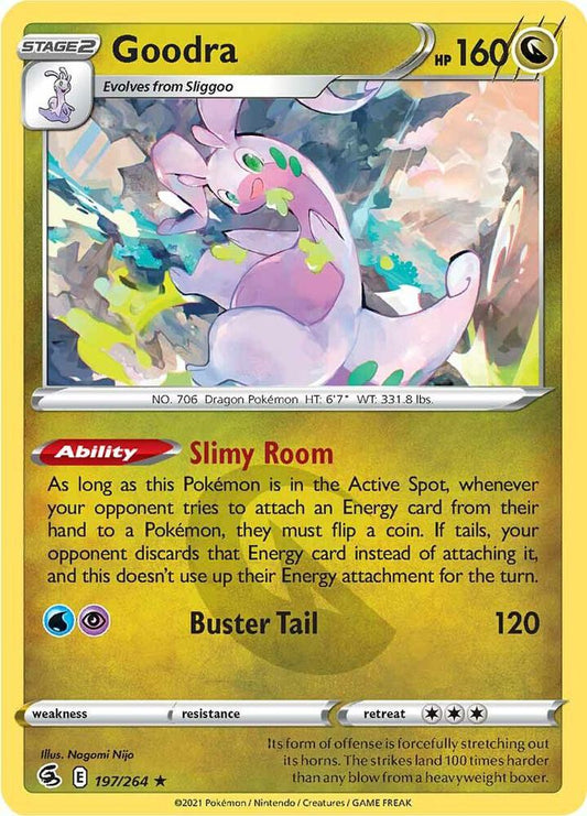 Goodra 197/264 Rare Fusion Strike Pokémon card