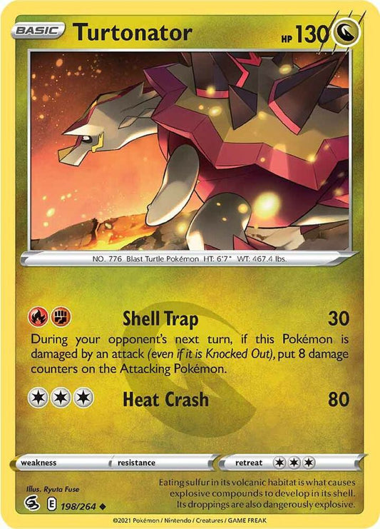 Turtonator 198/264 Uncommon Fusion Strike Pokémon card