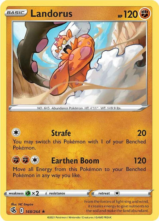 Landorus 148/264 Holo Rare Fusion Strike Pokémon card