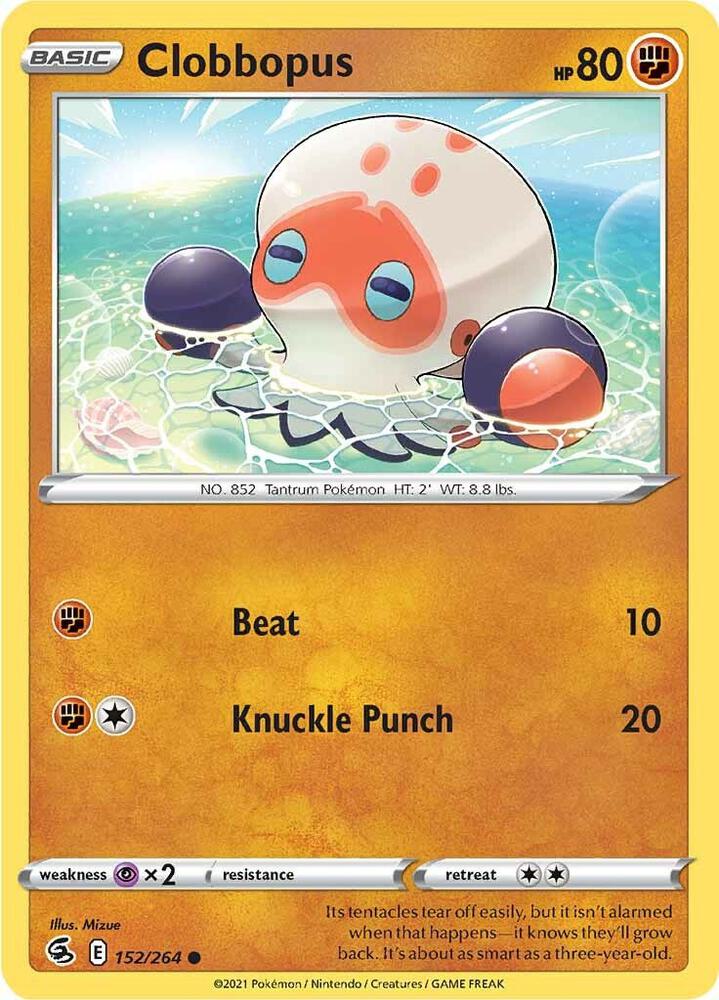 Clobbopus 152/264 Common Fusion Strike Pokémon card