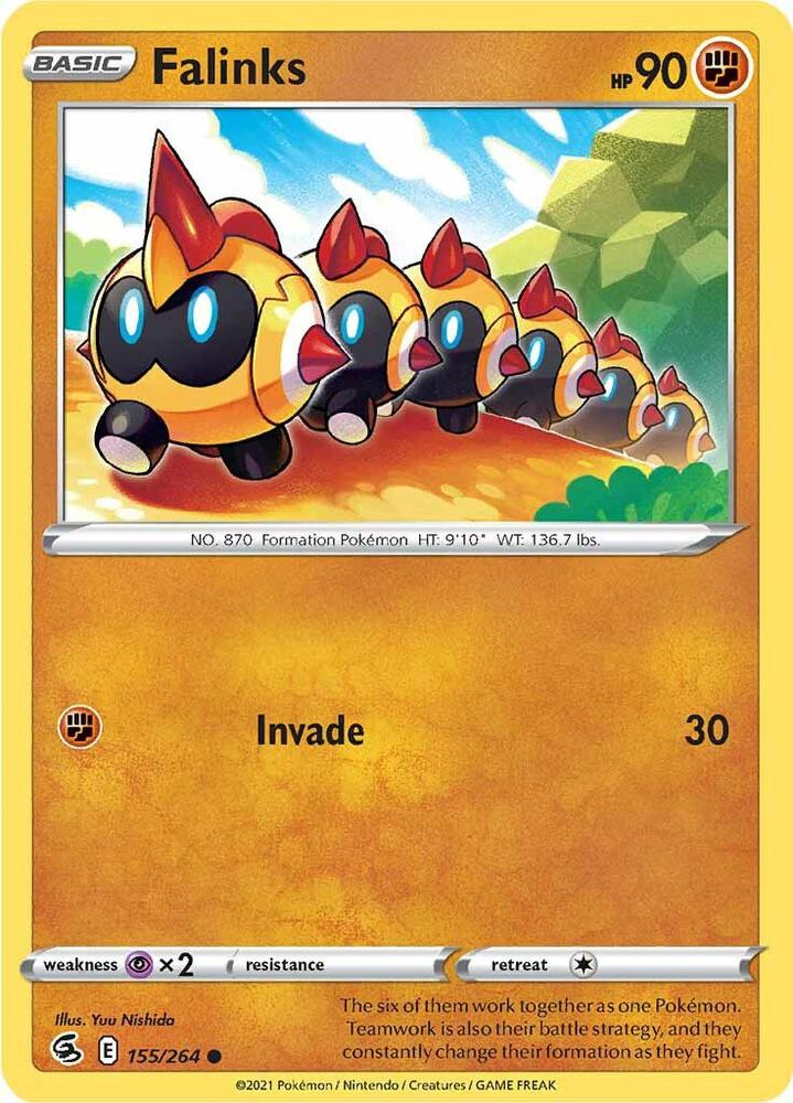 Falinks (155) 155/264 Common Fusion Strike Pokémon card