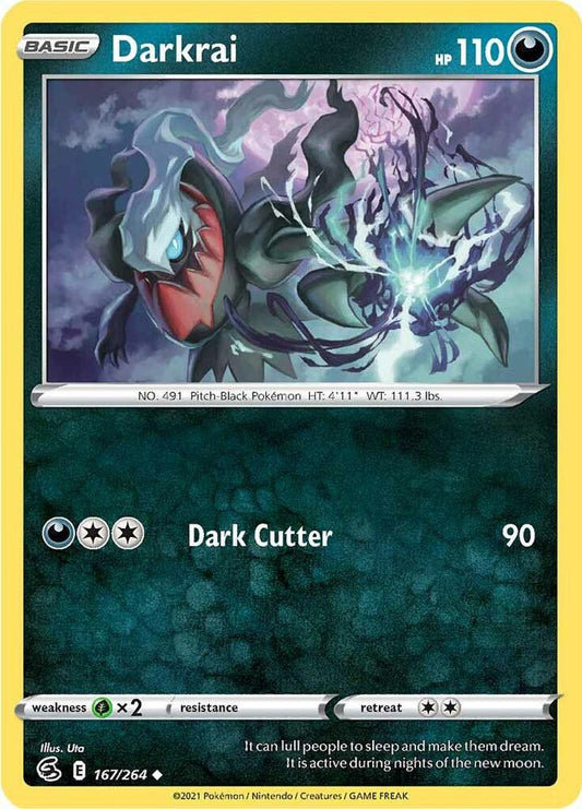 Darkrai 167/264 Uncommon Fusion Strike Pokémon card