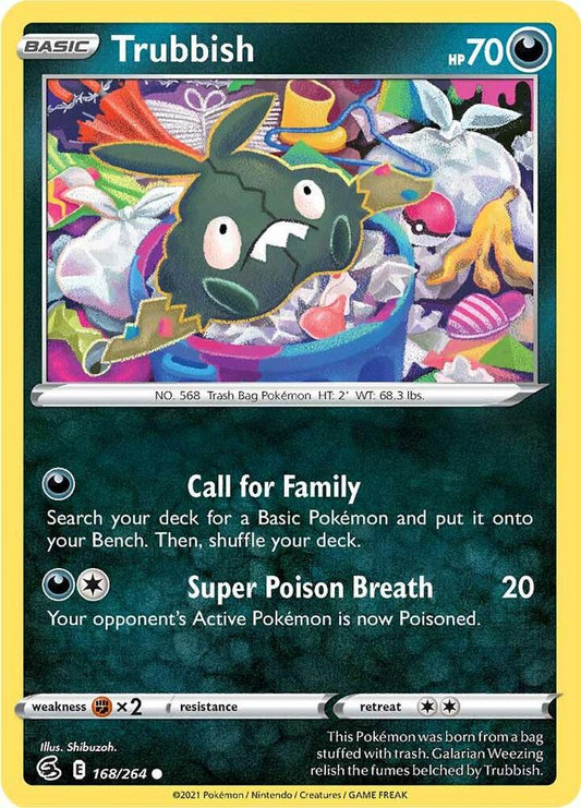 Trubbish 168/264 Common Fusion Strike Pokémon card