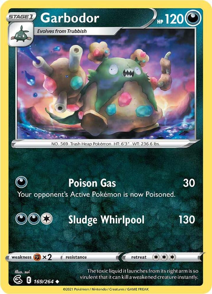 Garbodor 169/264 Uncommon Fusion Strike Pokémon card