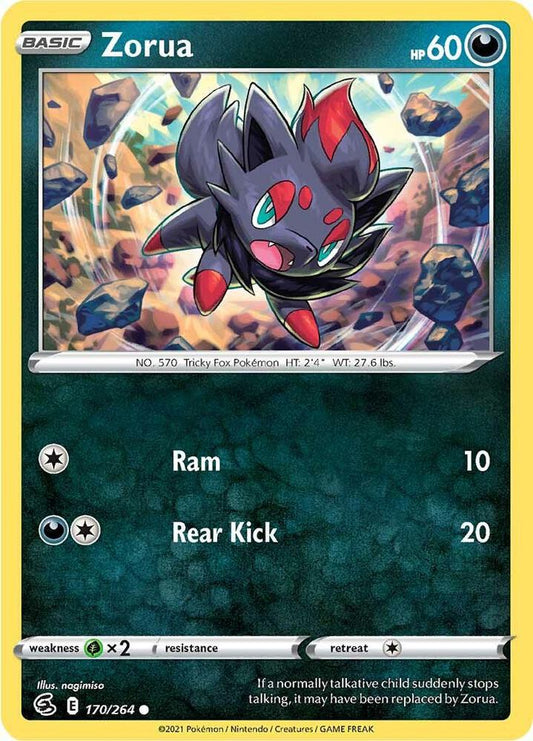 Zorua 170/264 Common Fusion Strike Pokémon card