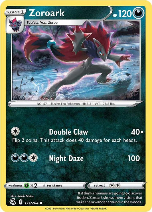 Zoroark 171/264 Uncommon Fusion Strike Pokémon card