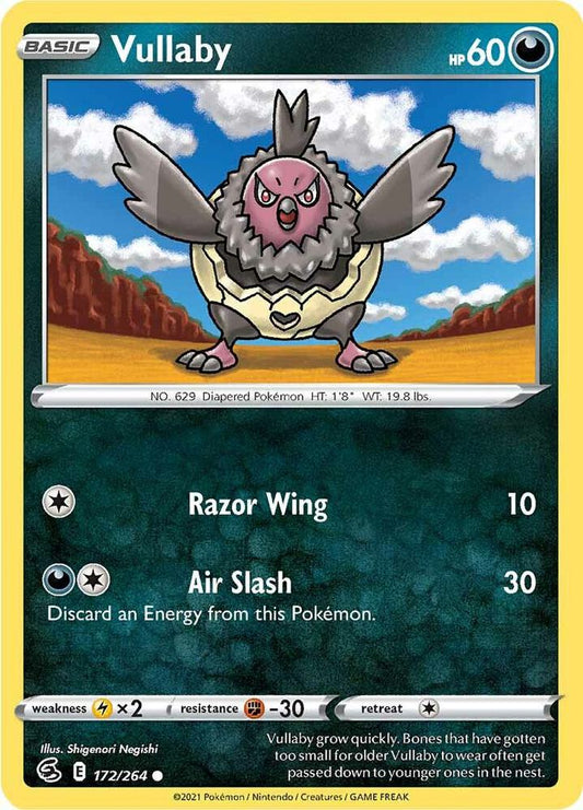 Vullaby 172/264 Common Fusion Strike Pokémon card