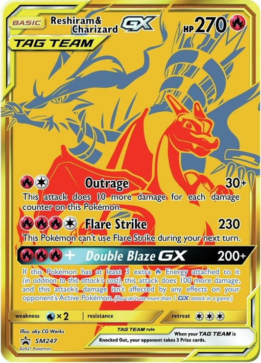 Reshiram & Charizard GX - SM247 SM247 Promo SM Promos Pokémon card