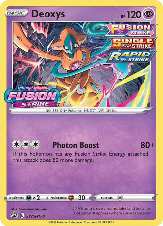 Deoxys - SWSH170 (Prerelease) SWSH170 Promo Sword & Shield Promo Cards Pokémon card
