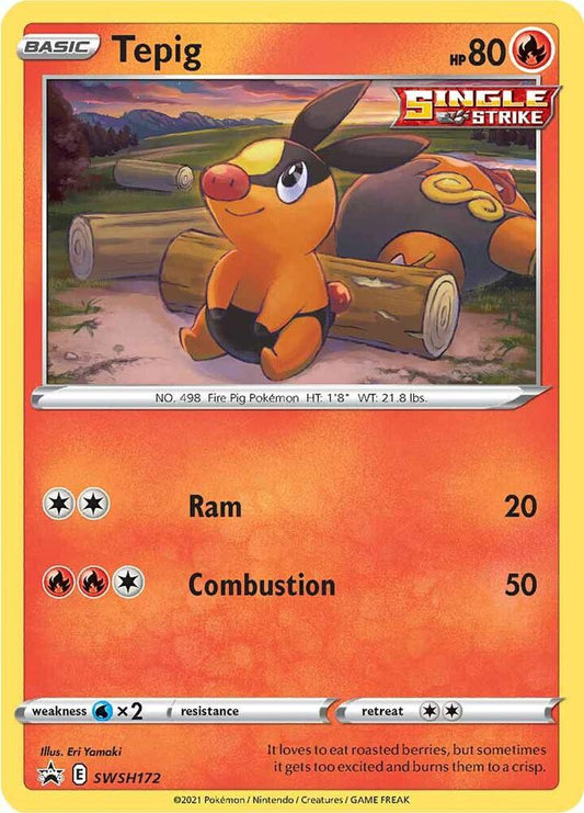 Tepig - SWSH172 SWSH172 Promo Sword & Shield Promo Cards Pokémon card