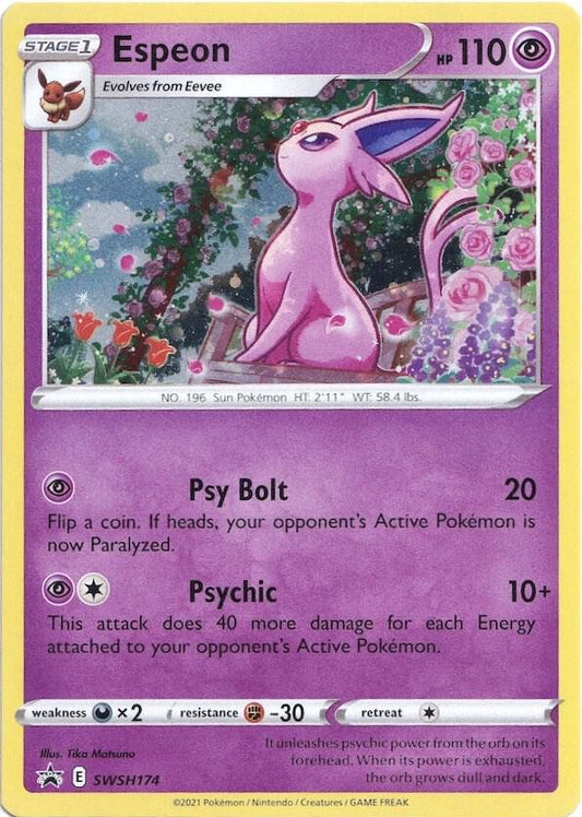 Espeon - SWSH174 SWSH174 Promo Sword & Shield Promo Cards Pokémon card