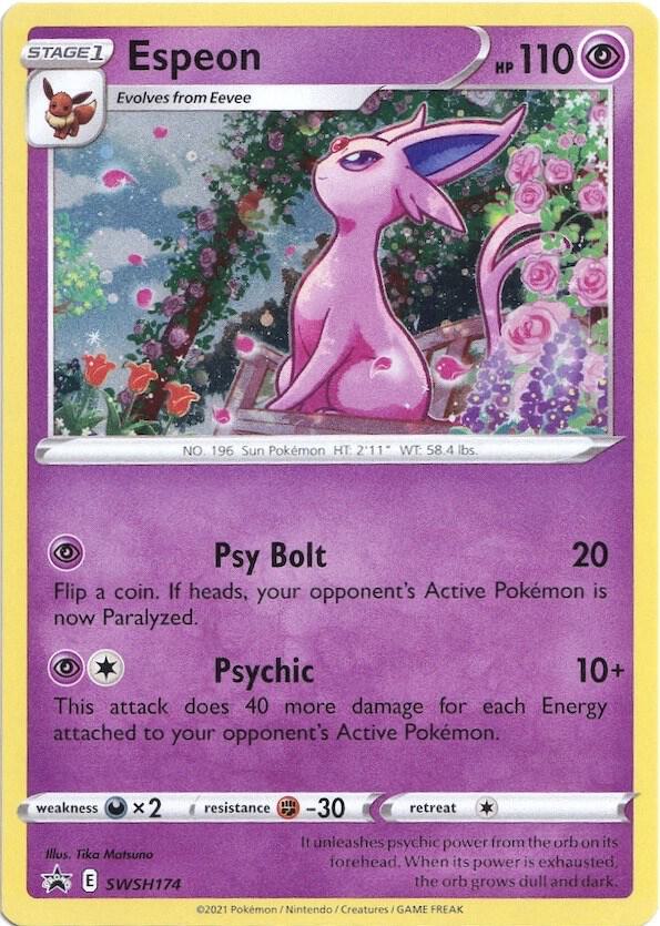 Espeon - SWSH174 SWSH174 Promo Sword & Shield Promo Cards Pokémon card