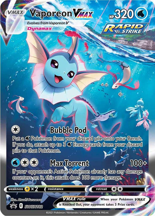 Vaporeon VMAX - SWSH182 - SWSH182 Promo SWSH: Sword & Shield Promo Cards