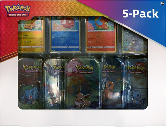 Kanto Friends Mini Tins 5-Pack Miscellaneous Cards & Products Pokémon card