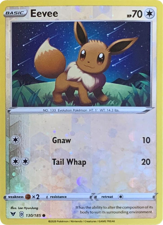 Eevee - 130/185 (Reverse Cosmos Holo) 130/185 Common Miscellaneous Cards & Products Pokémon card