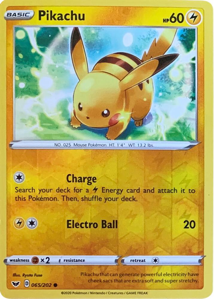 Pikachu - 065/202 (Reverse Cosmos Holo) 065/202 Promo Miscellaneous Cards & Products Pokémon card