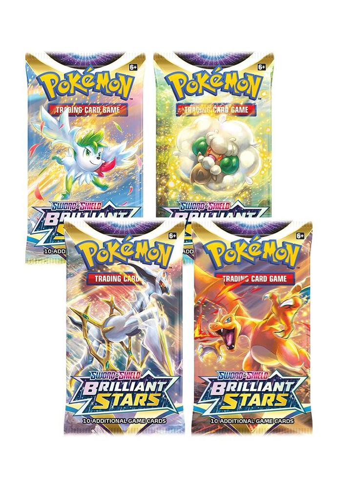 Brilliant Stars Booster Pack Art Bundle [Set of 4] - SWSH09: Brilliant Stars