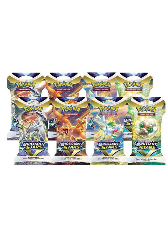 Brilliant Stars Sleeved Booster Pack Bundle [Set of 8] Pokémon card