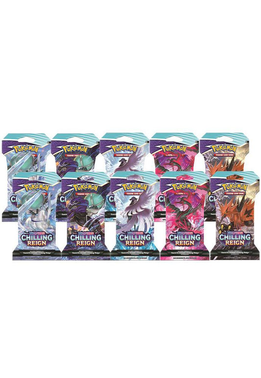 Chilling Reign Sleeved Booster Pack Bundle [Set of 10] Pokémon card