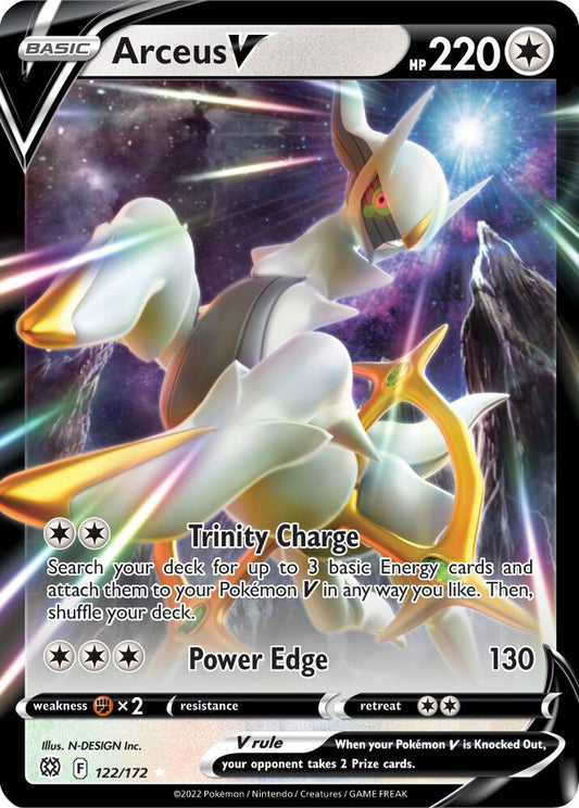 Arceus V 122/172 Ultra Rare Brilliant Stars Pokémon card