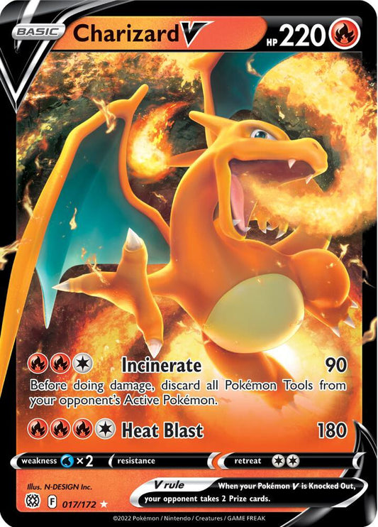 Charizard V 017/172 Ultra Rare Brilliant Stars Pokémon card