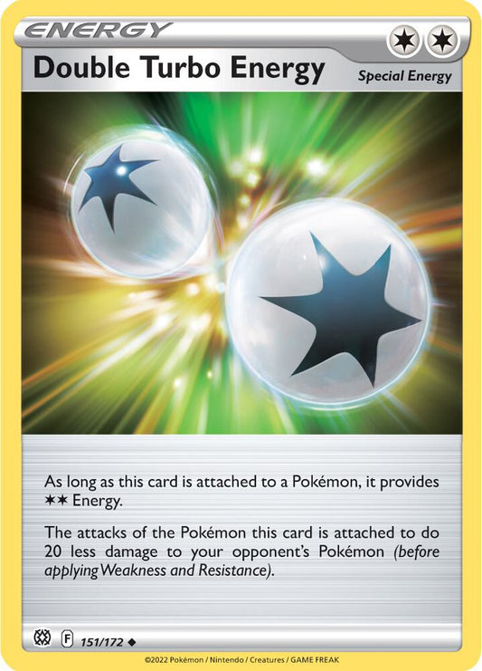 Double Turbo Energy 151/172 Uncommon Brilliant Stars Pokémon card